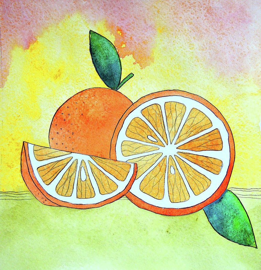 Orange Fruit Drawing at Explore collection of