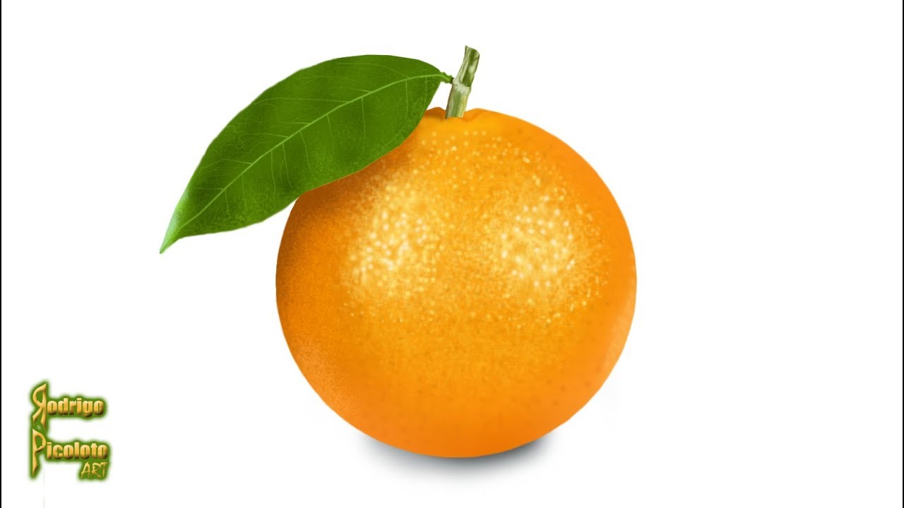 1280x720 drawing an orange in photoshop - Orange Fruit Drawing