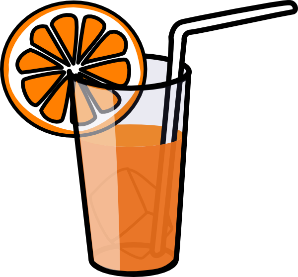 600x557 orange juice clip art - Orange Juice Drawing