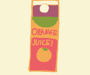 300x250 orange juice drawing - Orange Juice Drawing