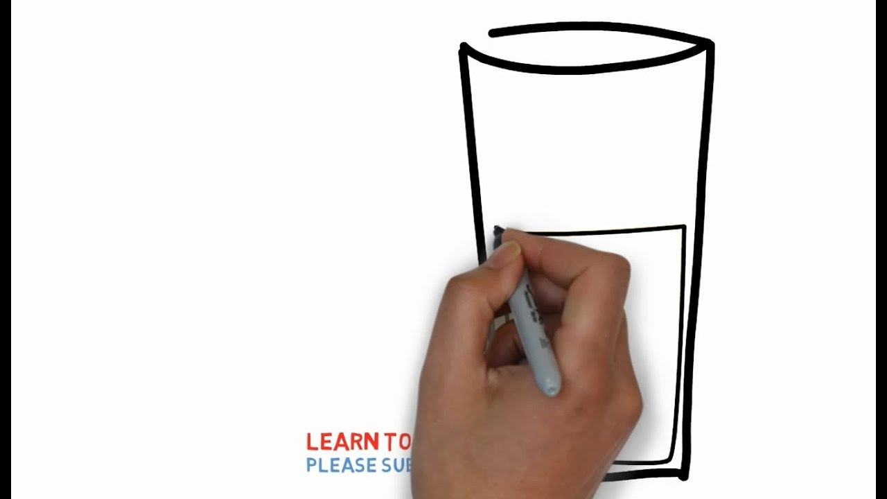 1280x720 easy step for kids how to draw a glass of orange juice - Orange Juice Drawing
