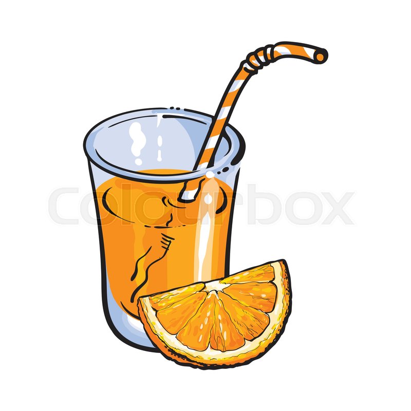 Orange Juice Drawing at Explore collection of