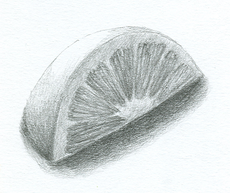 768x642 how to draw an orange slice - Orange Slice Drawing