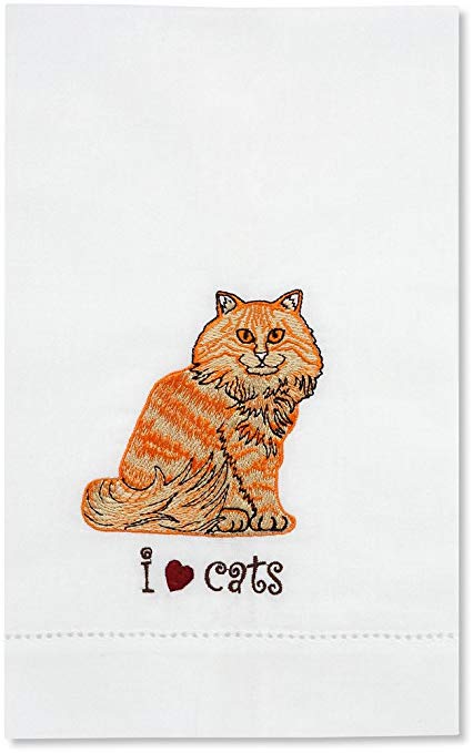 426x679 Rescue Me Now Orange Tabby Cat Tea Towel - Orange Tabby Cat Drawing