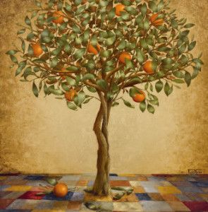 295x300 Orange Tree Drawing - Orange Tree Drawing