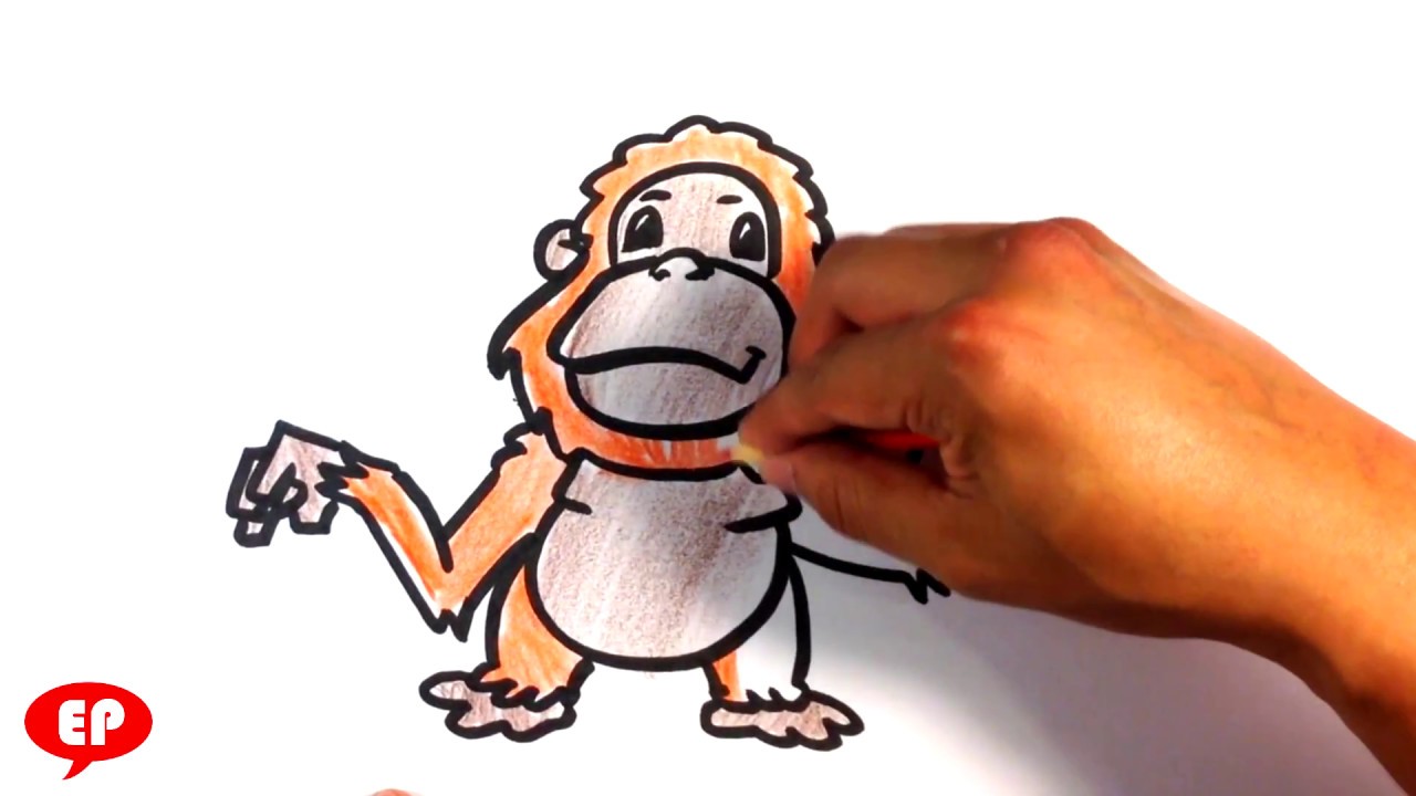 1280x720 How To Draw An Orangutan - Orangutan Drawing