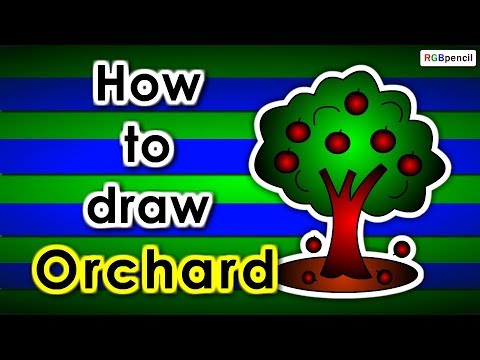 480x360 how to draw orchard step - Orchard Drawing