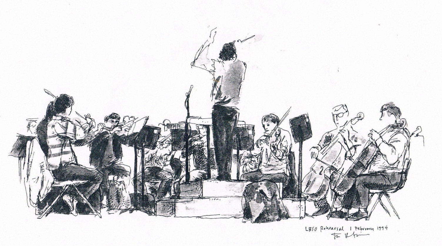 Orchestra Drawing at Explore collection of
