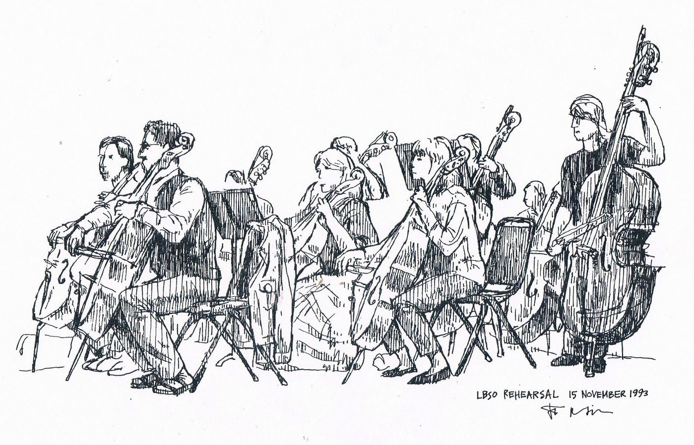 Orchestra Drawing at Explore collection of