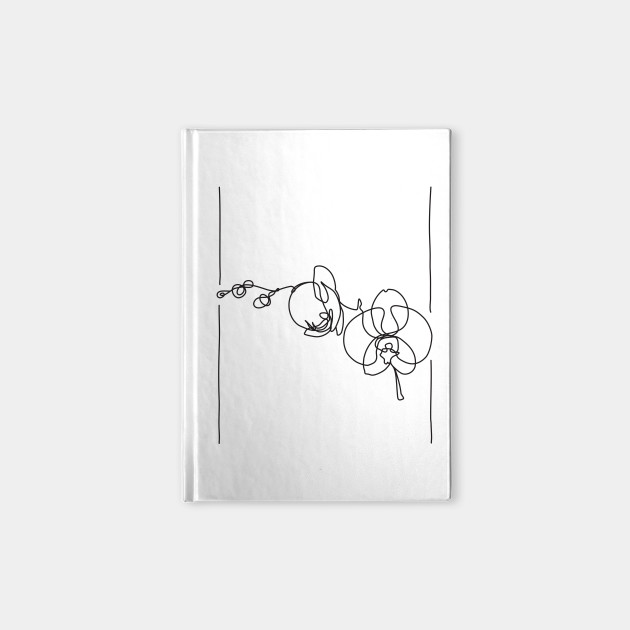 630x630 Orchid Flowers Line Drawing - Orchid Line Drawing