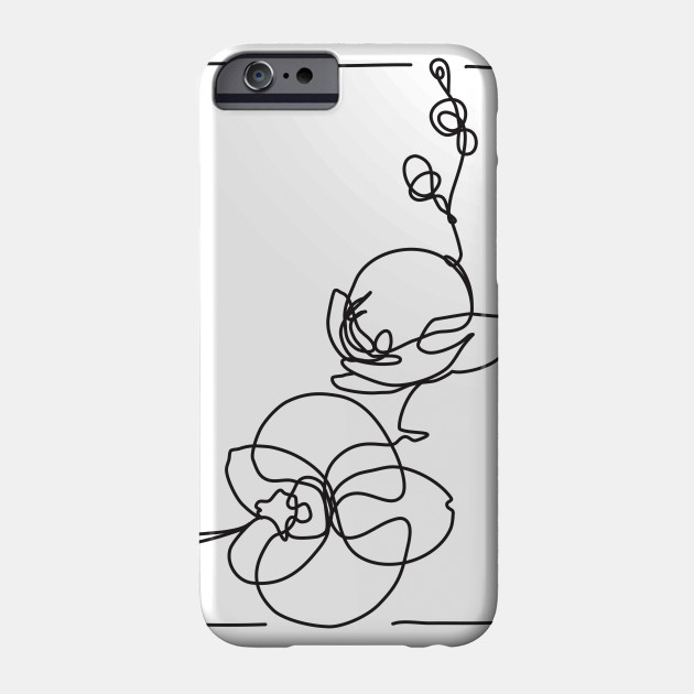 630x630 Orchid Flowers Line Drawing - Orchid Line Drawing