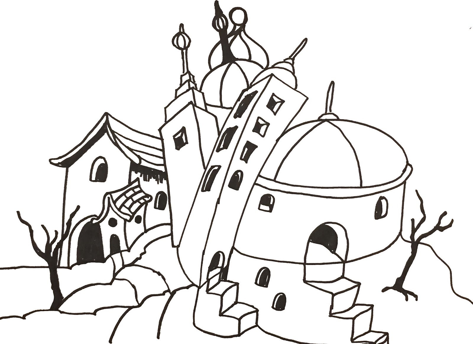 1600x1162 the helpful art teacher creating fantasy architecture - Ordinary Drawing