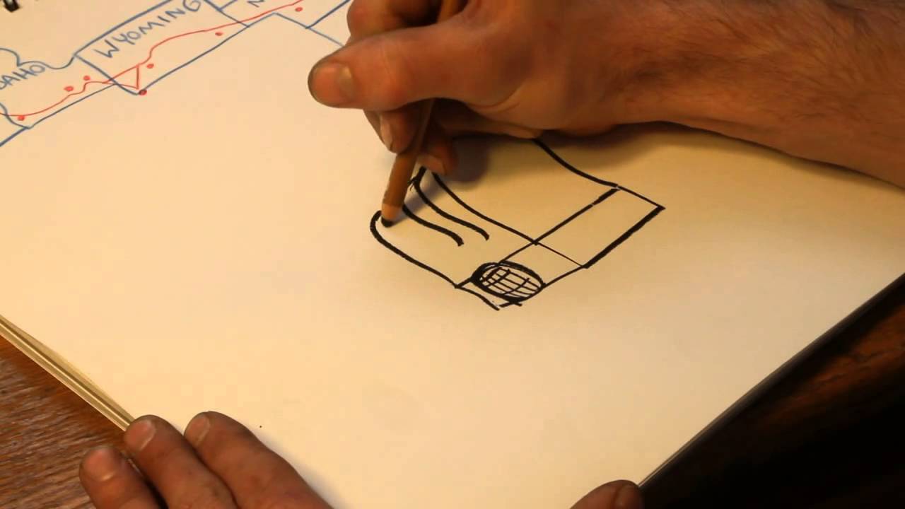 1280x720 How To Draw The Oregon Trail - Oregon Drawing