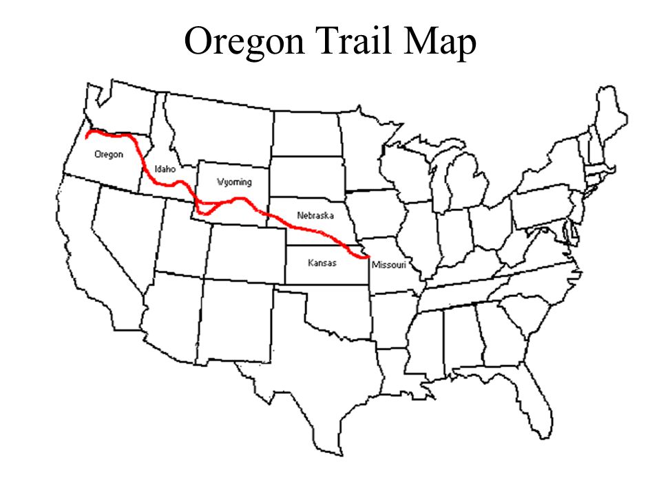 Printable Map Of Oregon Trail