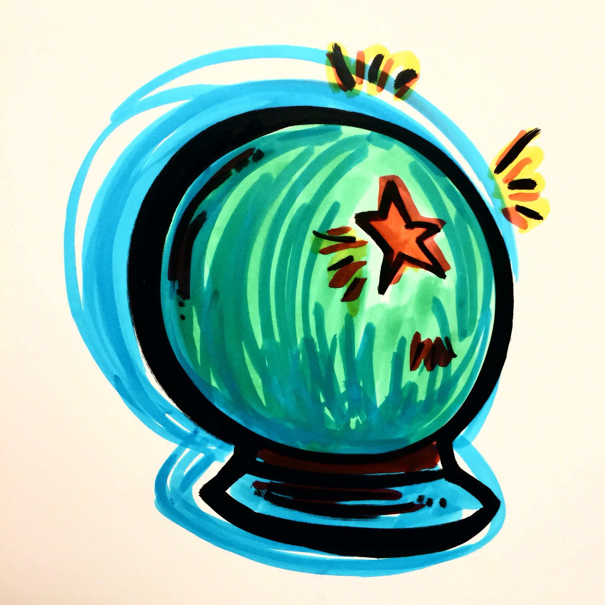 2048x2048 one squiggly line on pins to organize - Organization Drawings