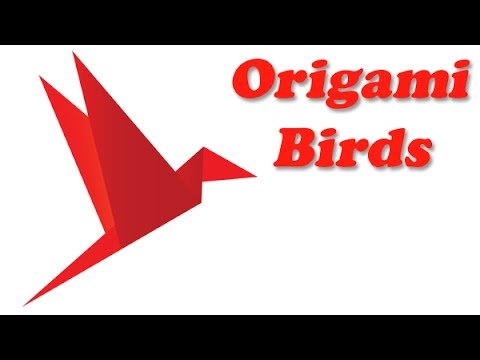 480x360 Diy - Origami Bird Drawing