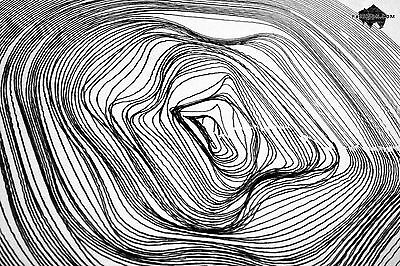 400x266 Minimalist Abstract Pen Ink Drawing - Original Art Drawings