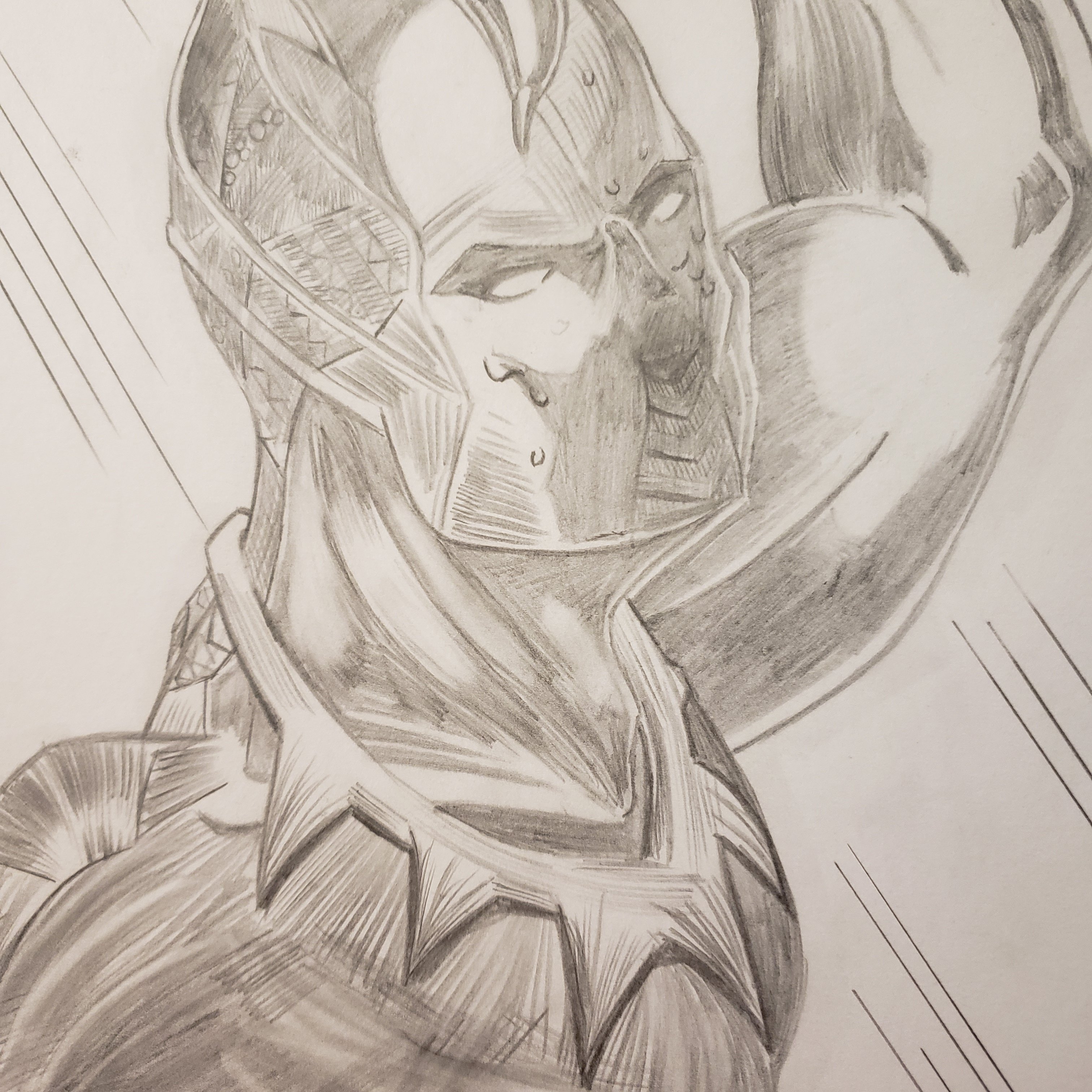 3024x3024 Black Panther Pencil Drawing - Original Art Drawings