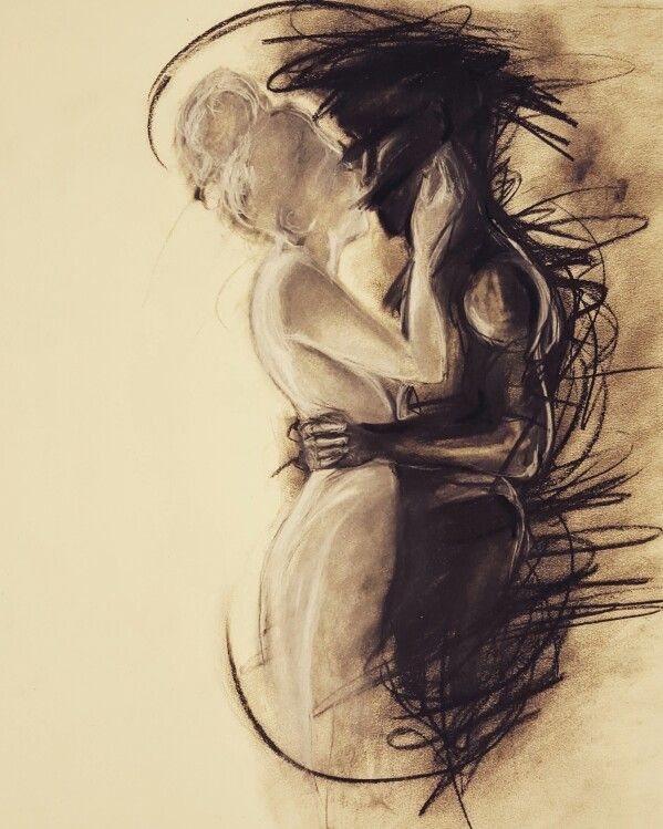 599x749 charcoal drawing trying to depict the pain and frustration - Original Art Drawings