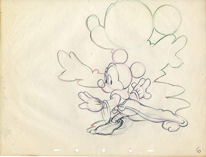 679x516 Original Mickey Mouse From Disney's Fantasia - Original Mickey Mouse Drawing