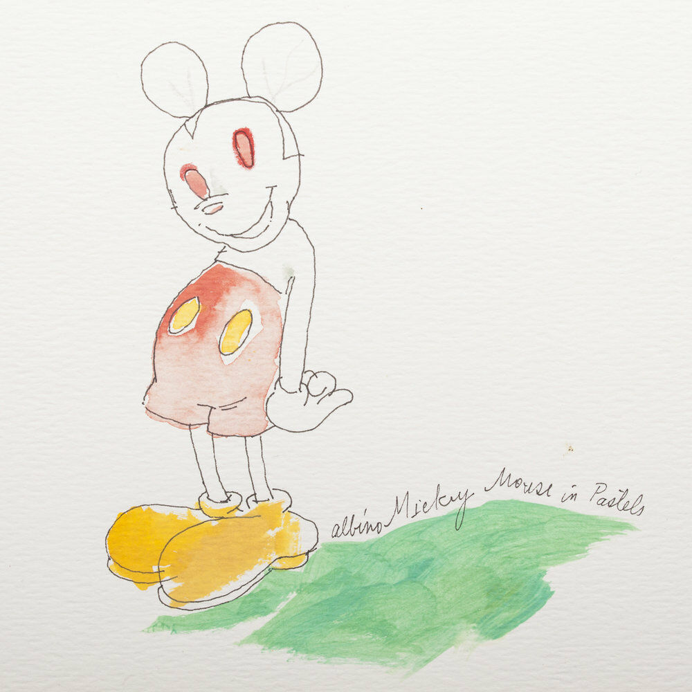 1000x1000 peregrine honig albino mickey mouse drawing original signed female - Original Mickey Mouse Drawing