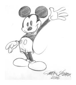 Original Mickey Mouse Drawing at PaintingValley.com | Explore ...