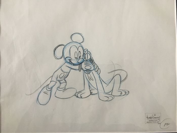 700x525 Disney, Walt - Original Mickey Mouse Drawing