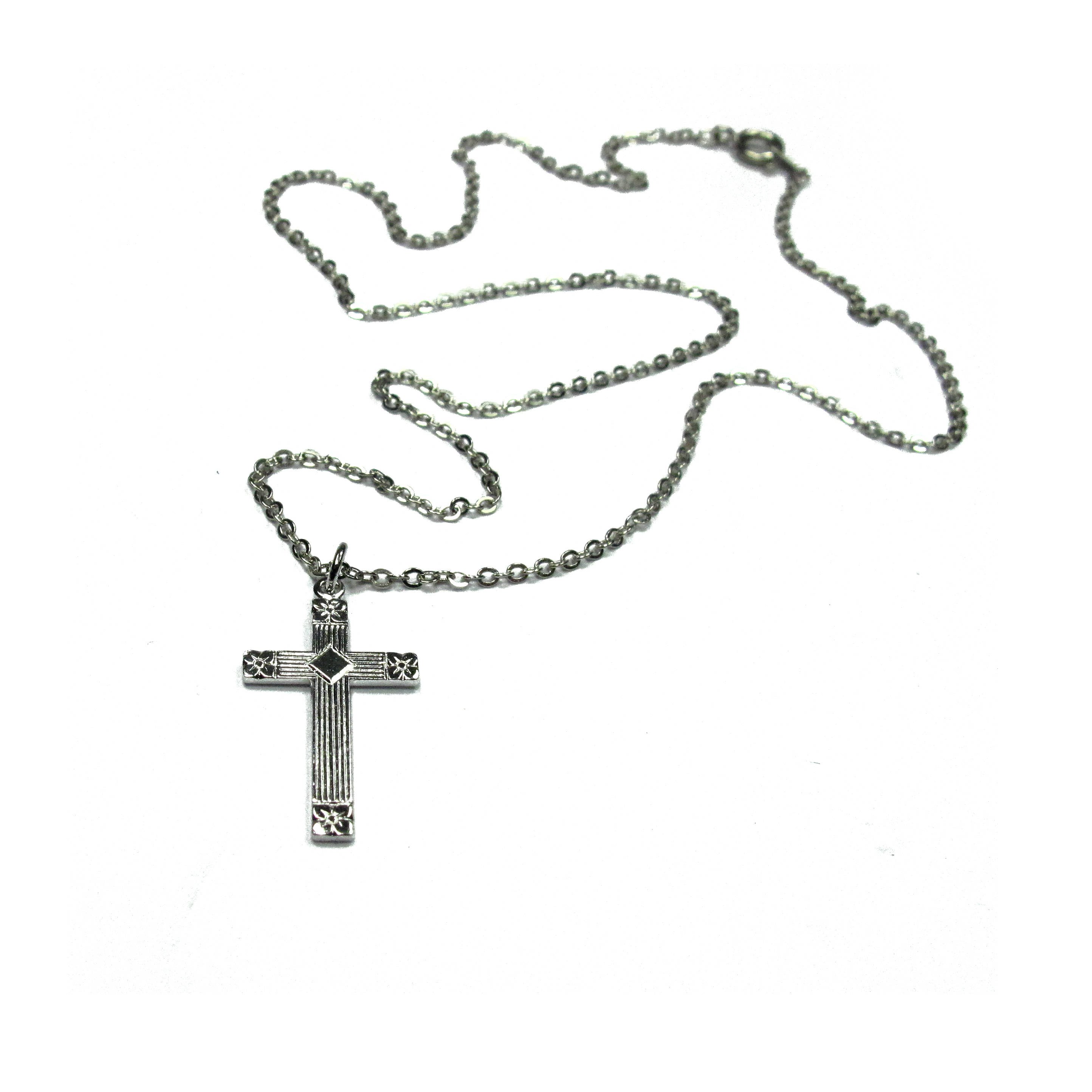 2889x2889 silver ornate cross pendant necklace w floral detail etsy - Ornate Cross Drawing