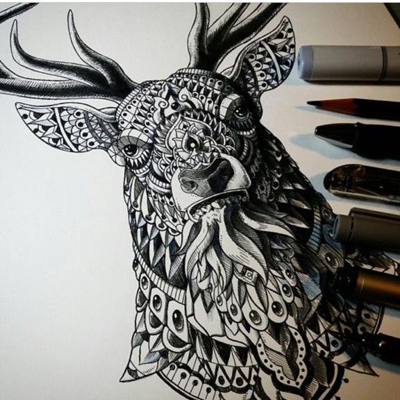 576x576 sick drawings on twitter ornate buck - Ornate Drawing