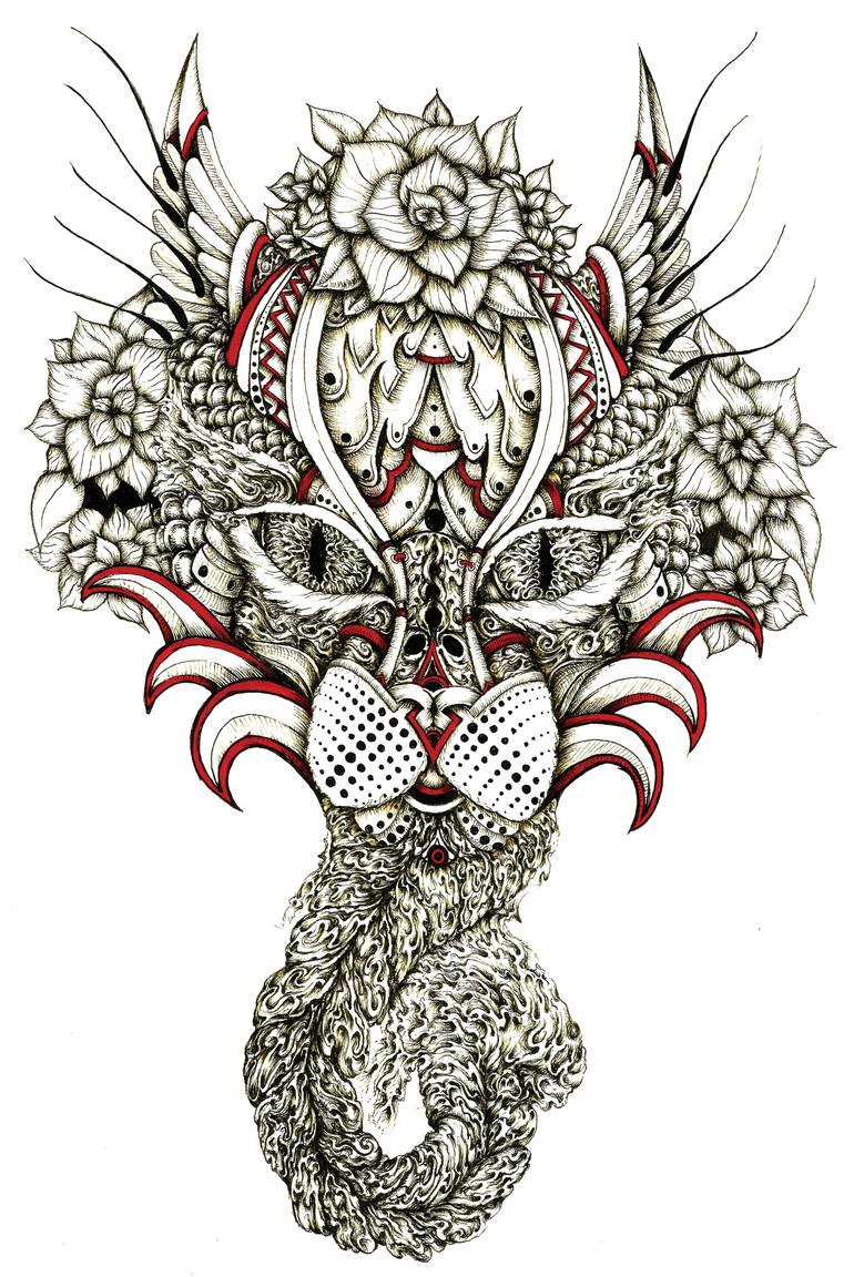 770x1152 ornate cheshire cat drawing - Ornate Drawing