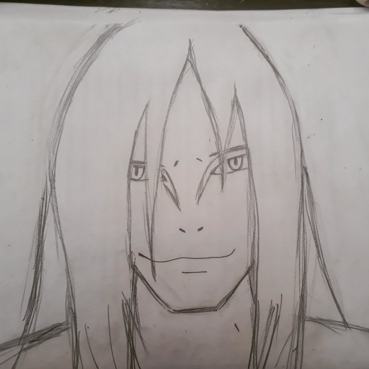 1200x1200 Matt Newest On Twitter I Am Just A Begginer, Please Don't Be - Orochimaru Drawing