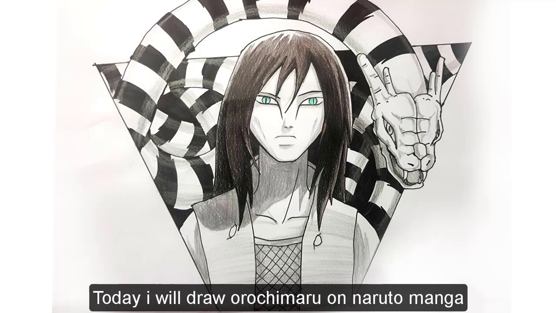 1920x1080 How To Draw Orochimaru - Orochimaru Drawing