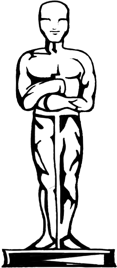 381x867 oscar award drawing at getdrawings - Oscar Award Drawing