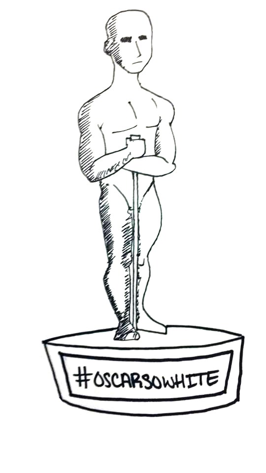 540x960 award drawing oscar white black - Oscar Award Drawing