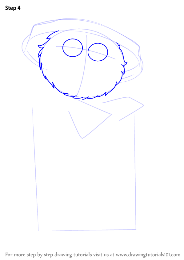 598x844 learn how to draw oscar the grouch from sesame street - Oscar Drawing