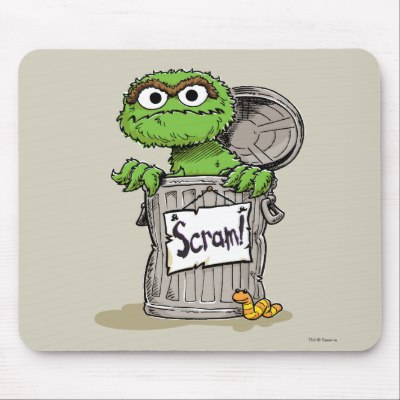 400x400 oscar the grouch pixel art mouse pad - Oscar The Grouch Drawing