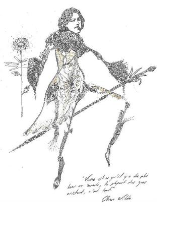 375x500 Oscar Wilde Drawing - Oscar Wilde Drawing