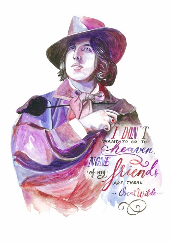 570x806 Oscar Wilde Quote - Oscar Wilde Drawing