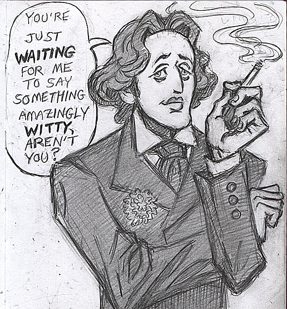 580x626 Pre Raphernalia Happy Birthday, Oscar Wilde! - Oscar Wilde Drawing