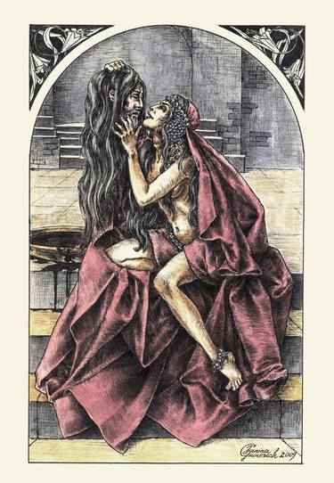 375x542 illustration for the play - Oscar Wilde Drawing