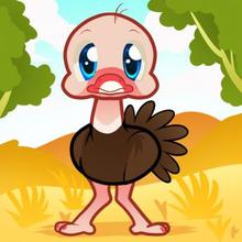 220x220 How To Draw How To Draw An Ostrich For Kids - Ostrich Drawing