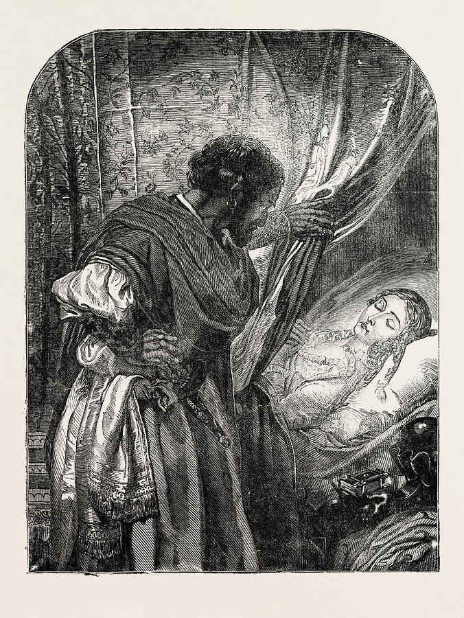676x900 othello, from the exhibition of the british institution drawing - Othello Drawing