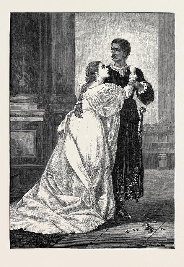 623x900 Othello And Desdemona Drawing - Othello Drawing