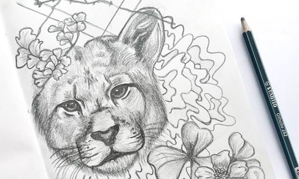 1000x600 Graphite Pencil Stabilo Othello - Othello Drawing