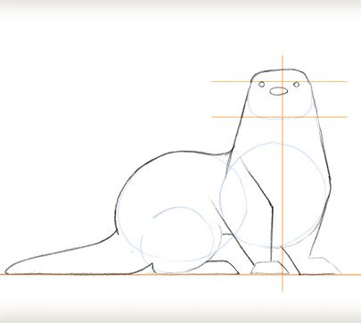 405x362 Gallery For Gt Otter Outline Drawing Larp In Drawings - Otter Outline Drawing