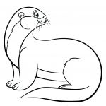 150x150 How To Draw A Sea Otter Step - Otter Outline Drawing