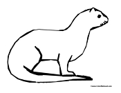 Otter Outline Drawing at PaintingValley.com | Explore collection of ...