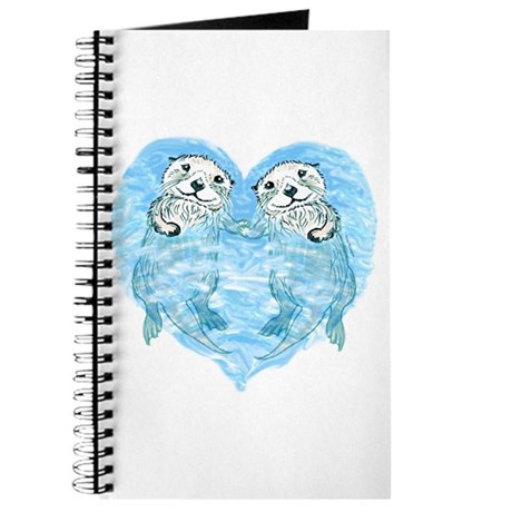 460x460 sea otters holding hands notebooks - Otters Holding Hands Drawing