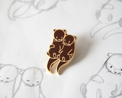400x320 otters hold hands tumblr - Otters Holding Hands Drawing