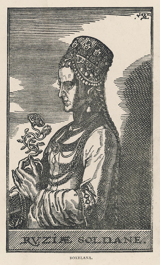 546x900 roxelana wife of ottoman sultan drawing - Ottoman Drawing